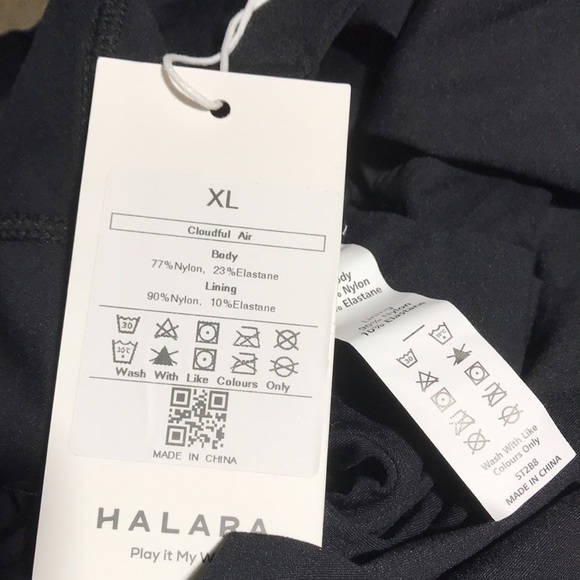 Halara Mini Dress Corset Deep V Halter Tie Backless Ruffle Tier Hem Black XL NWT - Picture 5 of 6